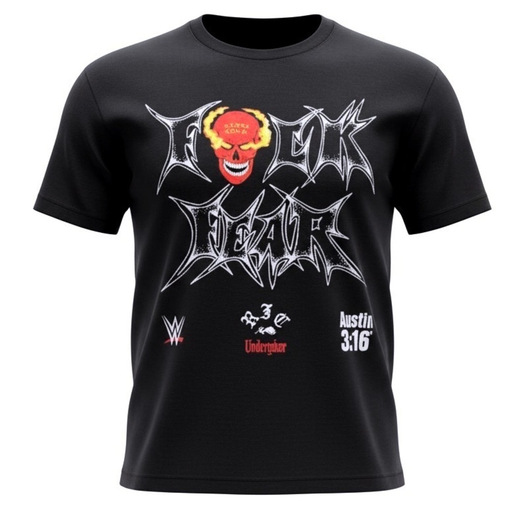 Civil Regime WWE F Fear American‎ Classic Oversized Tee Black Small